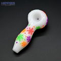 4 inch,White jade pipe,Glow in the dark,Cartoon Cherry/Cat Claw/Strawberry Pipe