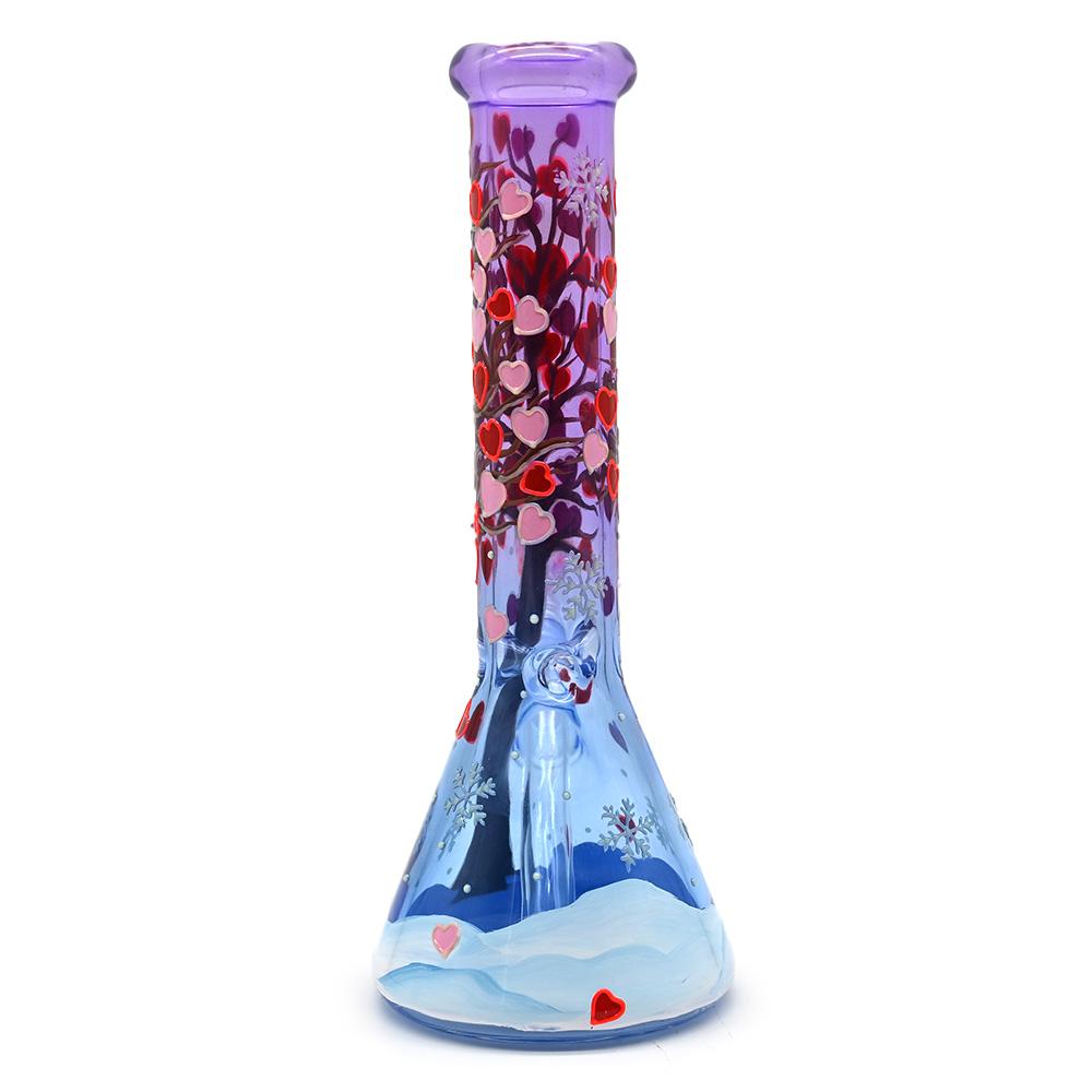 玻璃水煙管，玻璃水煙筒，情人節系列帶夜光水煙具， 3