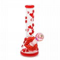 Borosilicate Pink Glass Water Pipe,Glass Bong,Glass Hookah 2