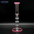 Glass Percolator Hookah,3 Layer Honeycomb Percs & 1 Turbine Perc Hookah, 4