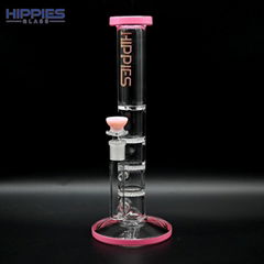 Glass Percolator Hookah,3 Layer Honeycomb Percs & 1 Turbine Perc Hookah,