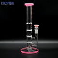 Glass Percolator Hookah,3 Layer Honeycomb Percs & 1 Turbine Perc Hookah, 5