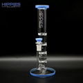 高硼硅玻璃水烟管，3层蜂窝过滤，1层旋片过滤，玻璃水烟筒，玻璃水烟