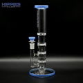 高硼硅玻璃水煙管，3層蜂窩過濾，1層旋片過濾，玻璃水煙筒，玻璃水煙 1