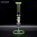 Glass Percolator Hookah,3 Layer Honeycomb Percs & 1 Turbine Perc Hookah