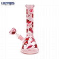 Borosilicate Pink Glass Water Pipe,Glass Bong,Glass Hookah,Smoking Accessaries 5