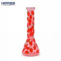 Strawberry With Glass Water Pipe,Glow In Dark,Glass hookah,borosilicate glass