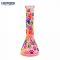 Cute Cat Claw With Glass Water Pipe,Glow In Dark,Glass hookah,borosilicate glass