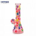 Cute Cat Claw With Glass Water Pipe,Glow In Dark,Glass hookah,borosilicate glass 6