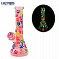 Cute Cat Claw With Glass Water Pipe,Glow