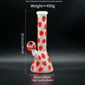 Colorful Luminous Strawberry,Glow In Dark,Borosilicate Glass Water Pipe 6