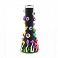 Glass Bongs With Cute Evil Eyes,Evil Eyes With Glow In Dark,Monster & Skull