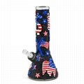 Hand Painted Independence Day Theme Glass Bong,National Day,American Eagle