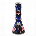 Hand Painted Independence Day Theme Glass Bong,National Day,American Eagle