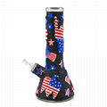 Hand Painted Independence Day Theme Glass Bong,National Day,American Eagle