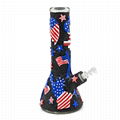 Hand Painted Independence Day Theme Glass Bong,National Day,American Eagle