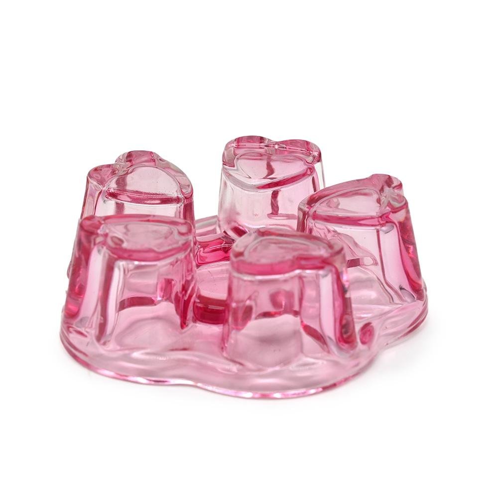 粉色/紅色/透明簡易玻璃茶爐，暖茶底座，創意簡約透明玻璃茶爐 2