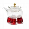 Teapot Heater&nbsp,Pink Heart Heat Preservation Base 2