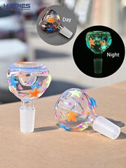 Borosilicate Glass Pipe Accessories,14mm Male Glass Bowl,Smoking Accessories