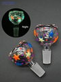 Borosilicate Glass Pipe Accessories,14mm Male Glass Bowl,Smoking Accessories