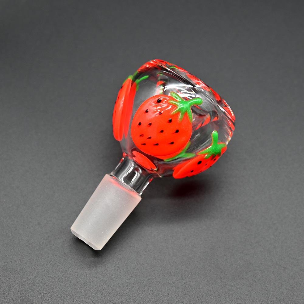 Borosilicate Glass Pipe Accessories,Luminous Hand Drawn strawberry 2