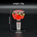 Borosilicate Glass Pipe Accessories,Luminous Hand Drawn strawberry 7