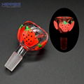 Borosilicate Glass Pipe Accessories,Luminous Hand Drawn strawberry