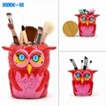 Handmade Kneading Polymer Clay Tobacco Canister With Cartoon Owl