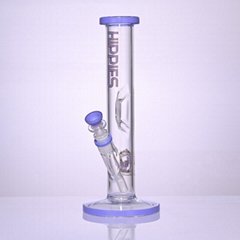 高硼硅玻璃水烟管，玻璃水烟筒，HippiesGlass贴标水烟用品