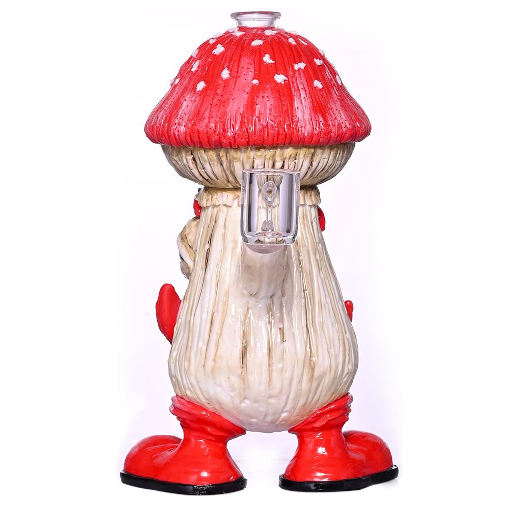 Polymer Clay Glass Water Pipe,Handmade Kneading 3D Cute Mushroom Old Man Bong 3