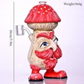 Polymer Clay Glass Water Pipe,Handmade Kneading 3D Cute Mushroom Old Man Bong