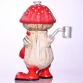 Polymer Clay Glass Water Pipe,Handmade Kneading 3D Cute Mushroom Old Man Bong