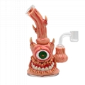 3D怪物水烟壶，高硼硅玻璃水烟