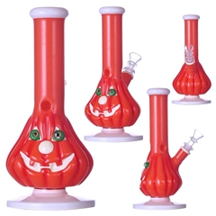 手工绘制万圣节南瓜玻璃水烟管，高硼硅玻璃水烟壶，万圣节礼物