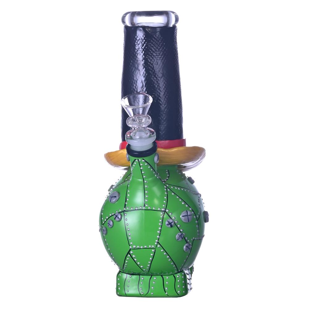 手工捏制高硼硅玻璃水煙壺，玻璃水煙管，萬聖節骷髏 4