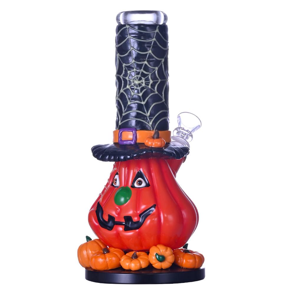 手工制作高硼硅玻璃水烟管，万圣节南瓜水烟壶 2