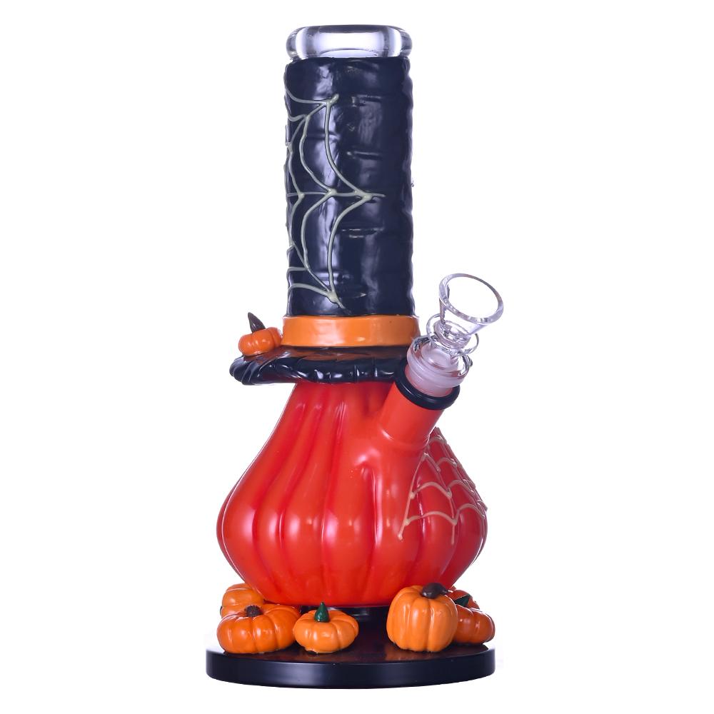 手工制作高硼硅玻璃水烟管，万圣节南瓜水烟壶 3