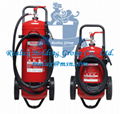 MOBILE TROLLEY FIRE EXTINGUISHERS, Dry Powder Fire Extinguisher with wheel, CO2