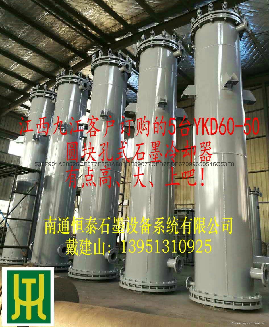 YKD block-type round hole type graphite heat exchanger 