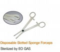 Body Piercing Kits Disposable Slotted Sponge Clamp Forceps Tongue Septum Lip