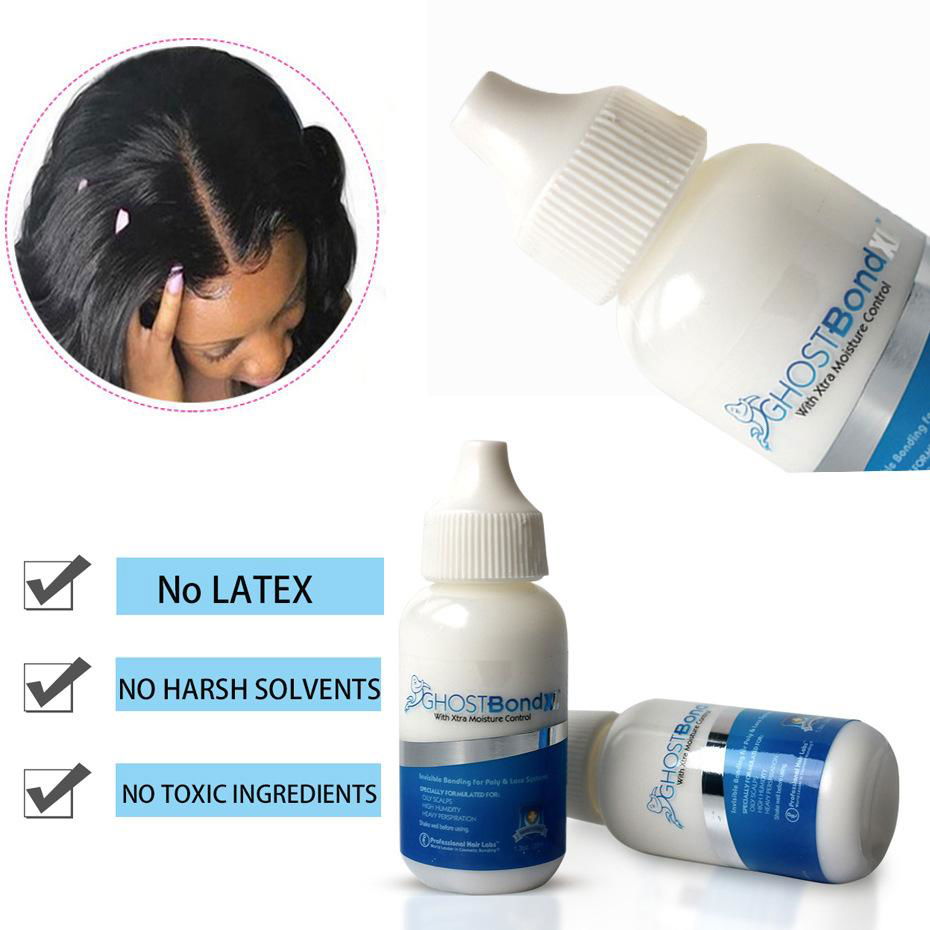 Ghost Bond XL Hair Replacement Adhesive - 1.3oz - Invisible Bonding Glue  2