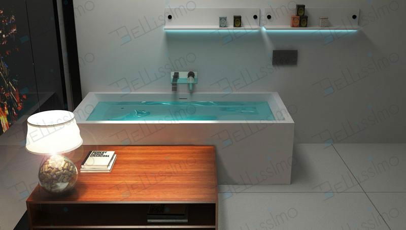 Rectangle tubs,Freestanding bathtub,long 1900 Bathrub  BS-8614 3