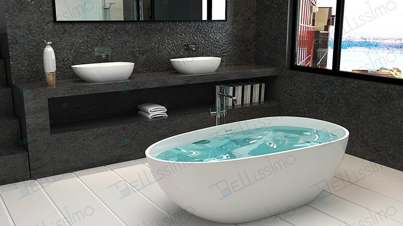 Best Selling Fashionable Solid Surface Bathtub BS-8608 