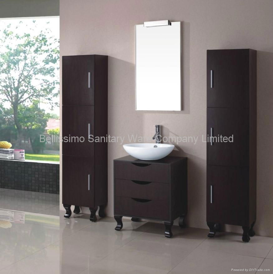 Solid wood single sink bathroom vanity, bathroom design  HC-5017