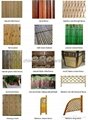 bamboo rolled fence,split slats fencing,Uneven Interweave  fences