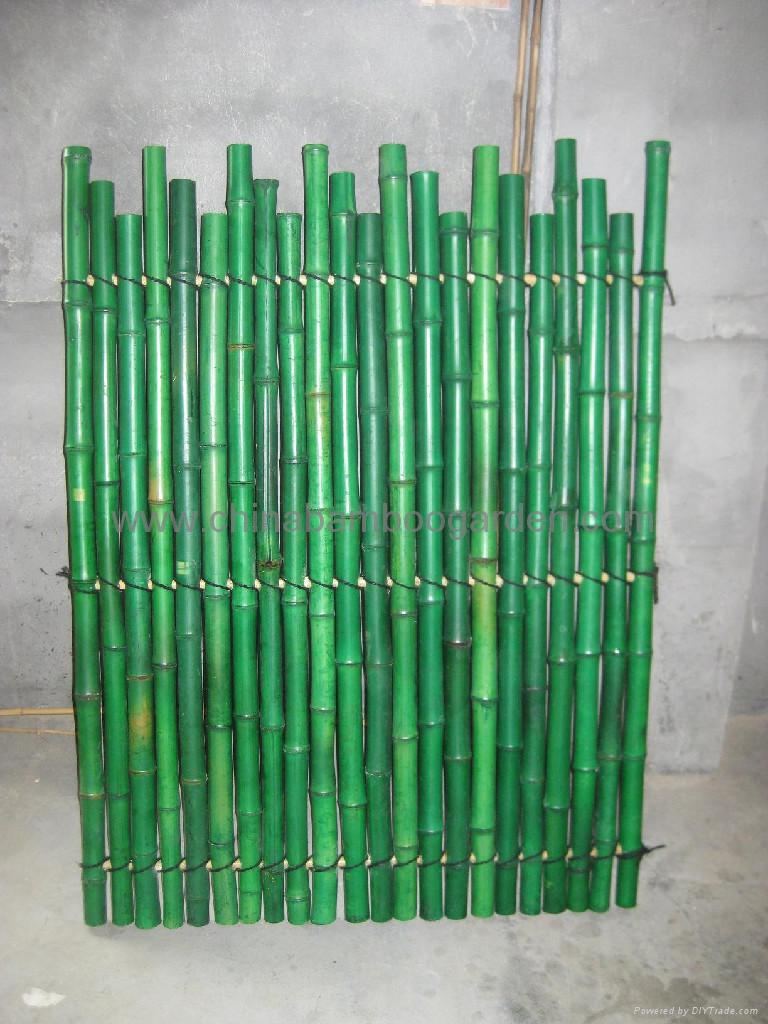 bamboo rolled fence,split slats fencing,Uneven Interweave  fences 4