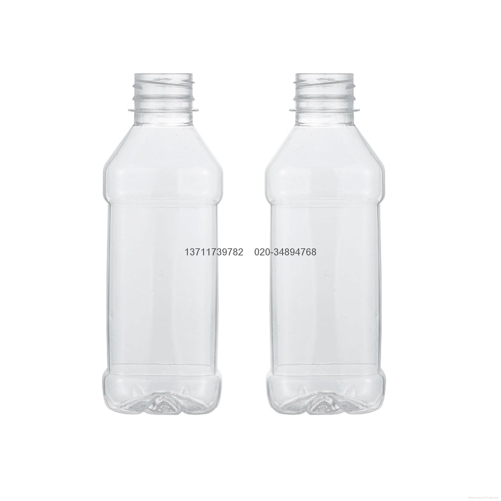 350ml方形塑料瓶、矿泉水瓶、豆浆瓶、果汁瓶