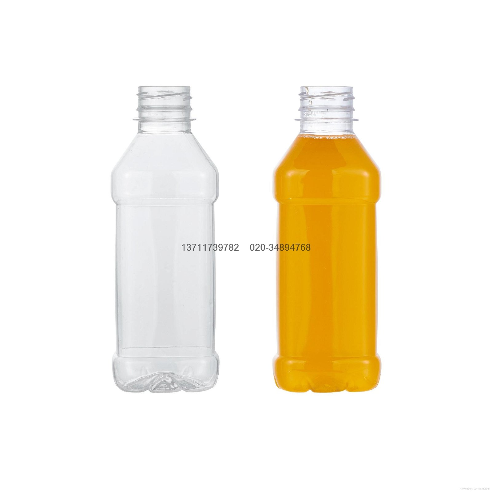 350ml方形塑料瓶、矿泉水瓶、豆浆瓶、果汁瓶 3