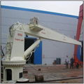 5噸13.5米直臂液壓甲板港口吊機