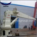 5T 10M Stiff  Boom Hydraulic Deck Marine Crane 